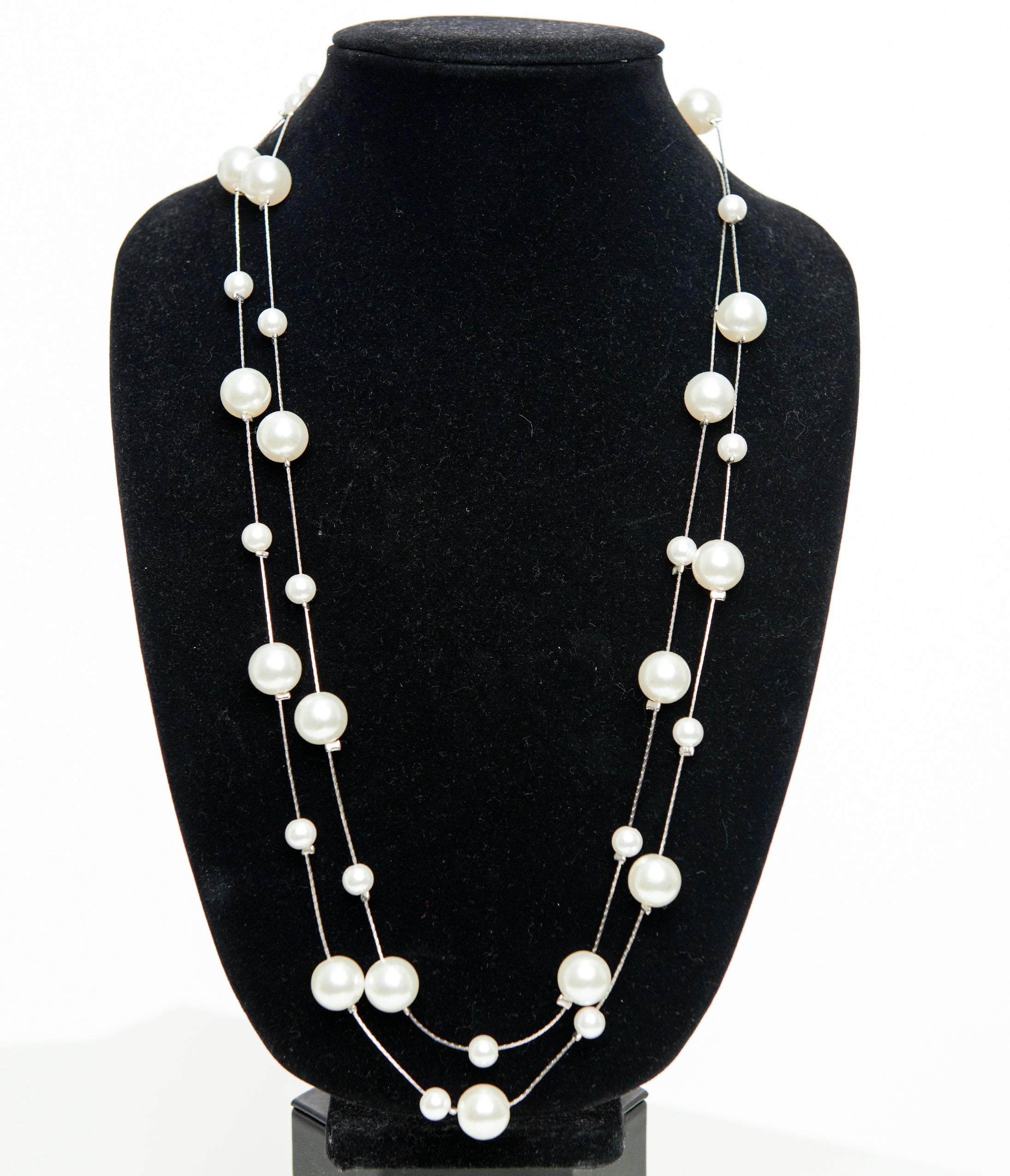 Unique Vintage 60" Long Pearl Necklace